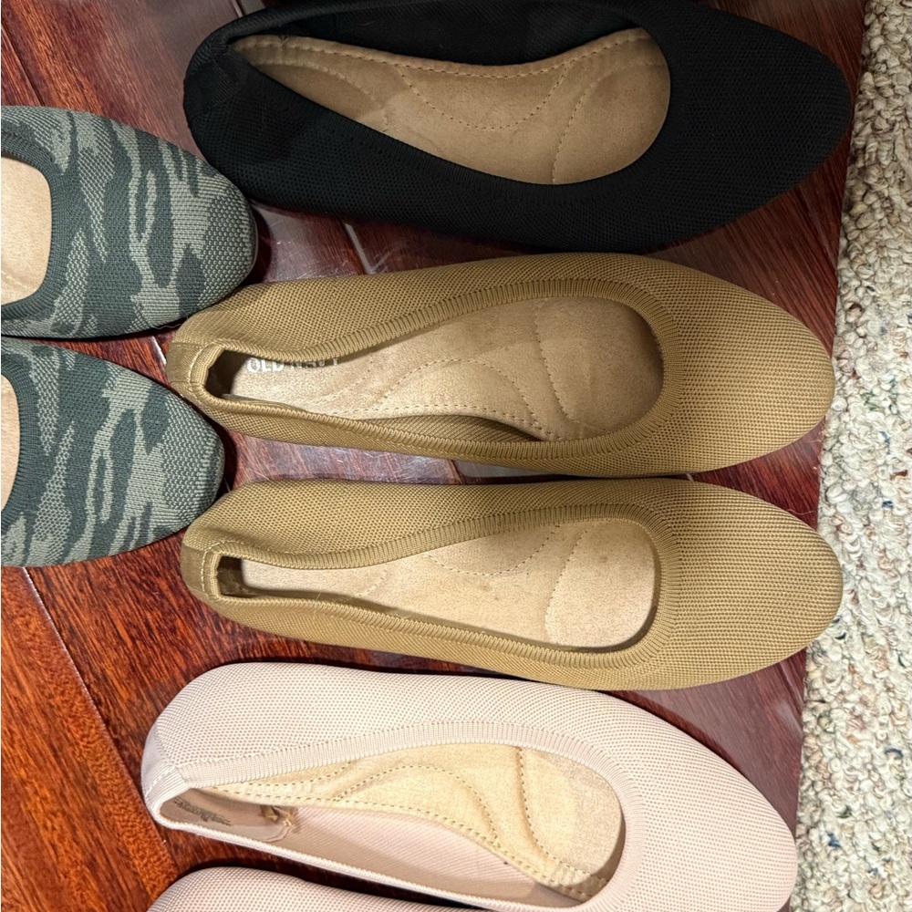 Everyday Comfort Women's Tan Ballet Flats